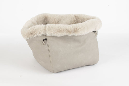 Hundetasche Weekender platingrey-iceblue, silverstone Inlay
