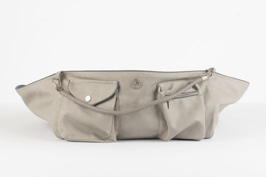 Hundetasche Weekender Solo [[ platin grey - iceblue ]]