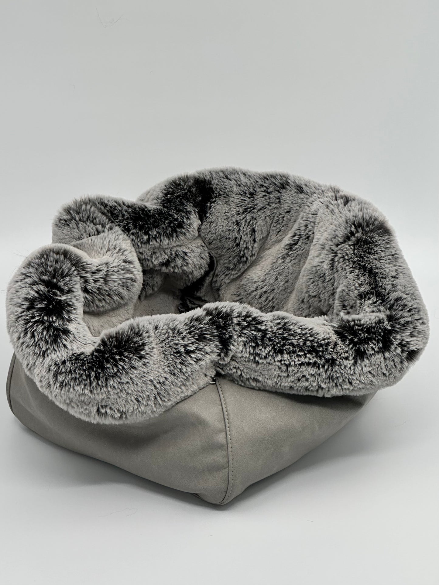 Hundetasche Weekender platingrey-wildberry, salt & pepper Inlay