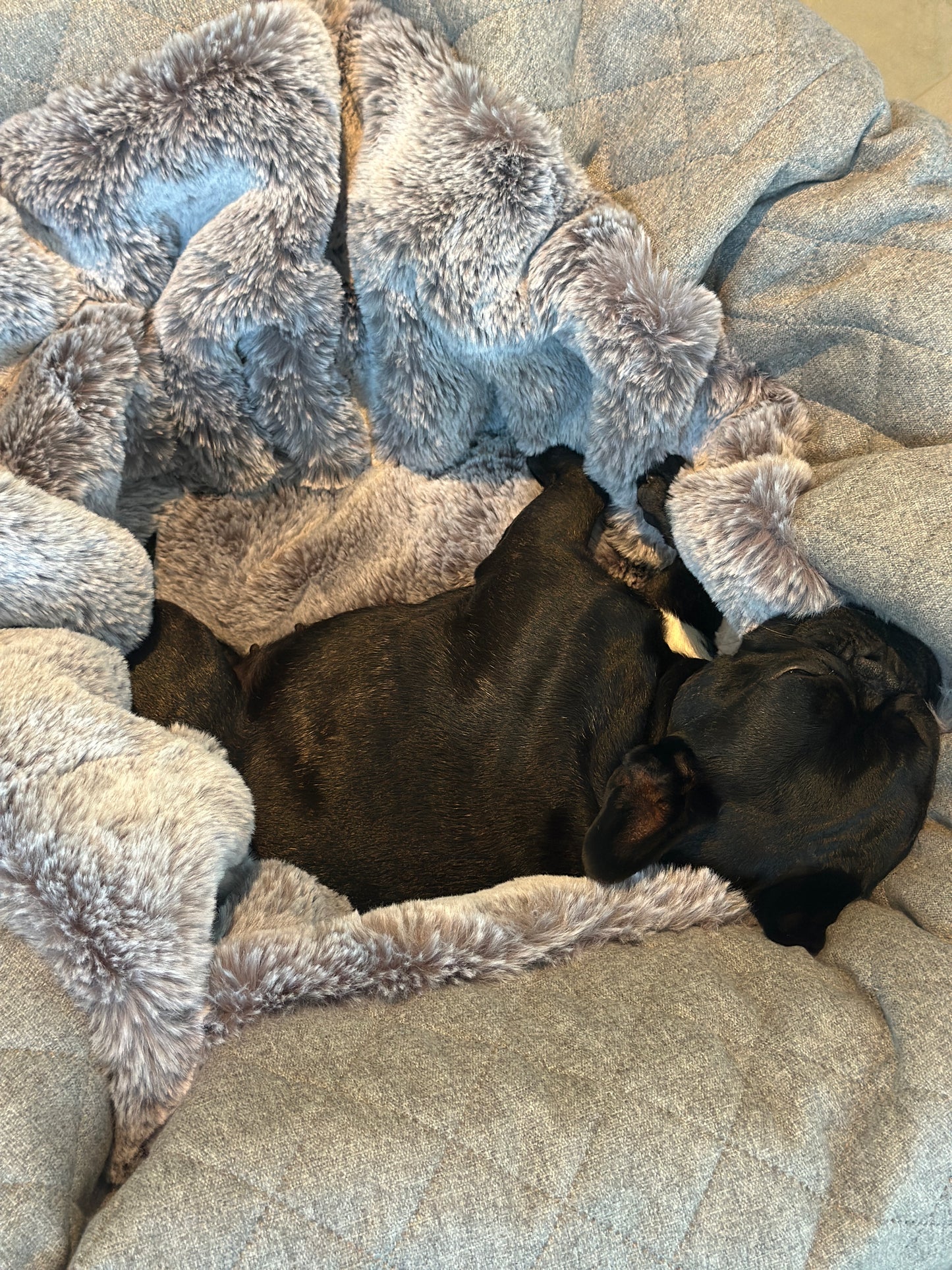 dog bed - Hideaway cave stitch