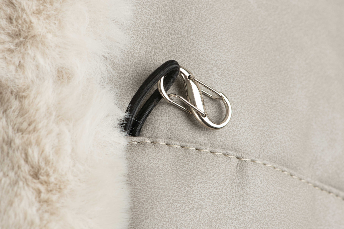 Hundetasche Weekender ice-iceblue, salt & pepper Inlay