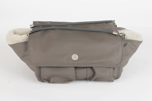 Hundetasche Weekender taupe-dustyrose, silverstone Inlay