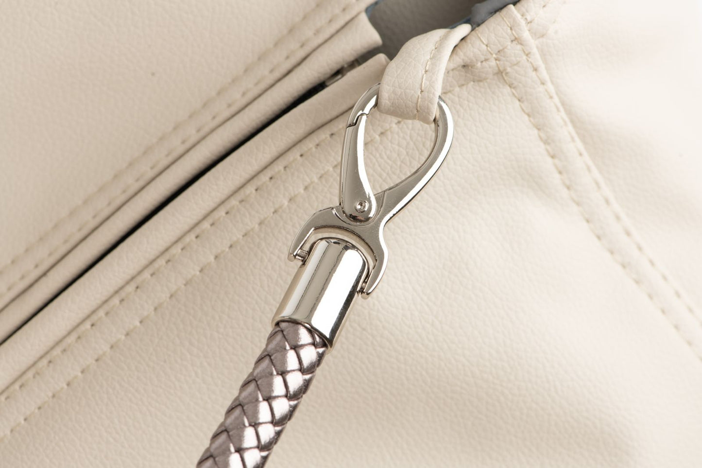 Hundetasche Weekender ice-iceblue, salt & pepper Inlay