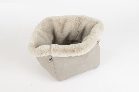 Hundetasche Weekender platingrey-iceblue, silverstone Inlay