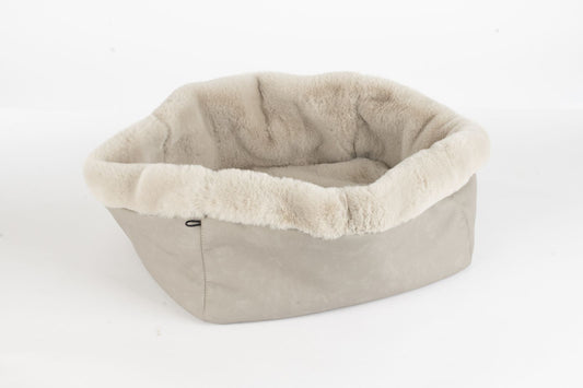 Hundetasche Weekender platingrey-iceblue, silverstone Inlay