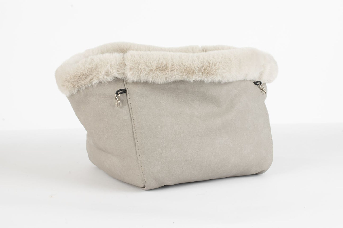 Hundetasche Weekender platingrey-wildberry, silver Inlay