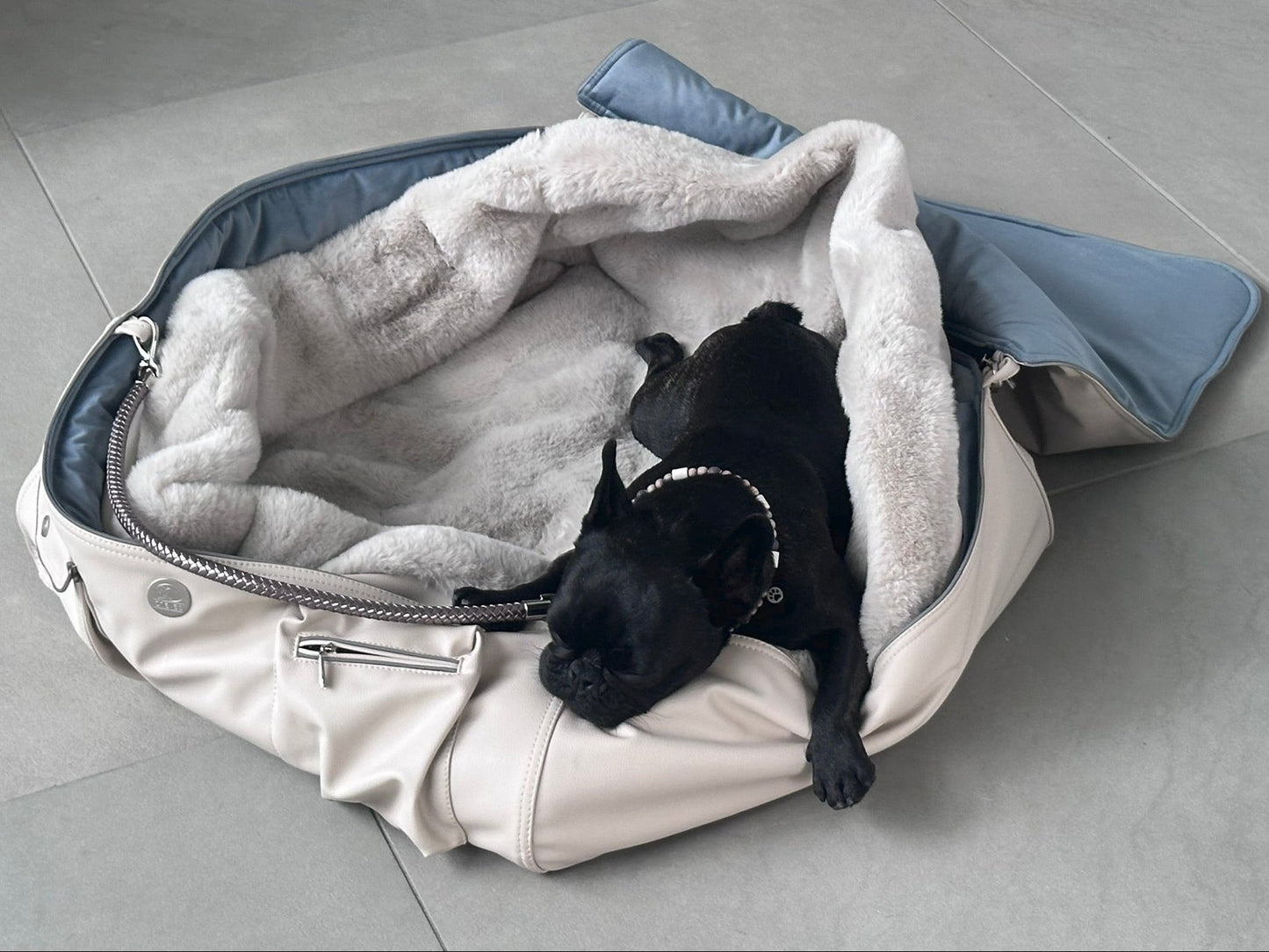 Hundetasche Weekender ice - iceblue, silverstone Inlay