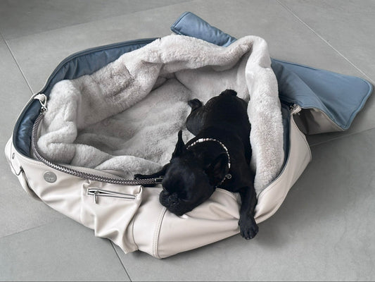 Hundetasche Weekender ice - iceblue, silverstone Inlay