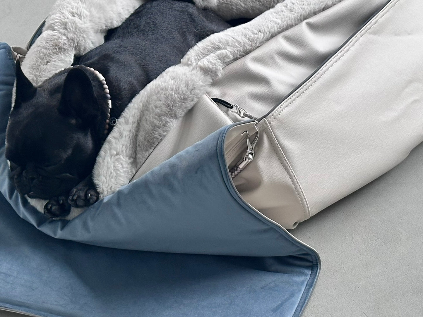 Hundetasche Weekender ice - iceblue, silverstone Inlay