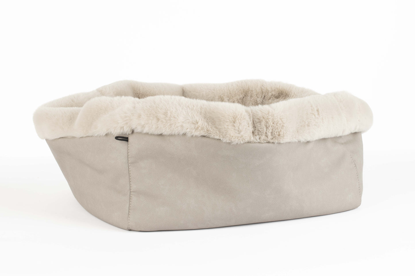 Hundetasche Weekender grey-iceblue, silver Inlay