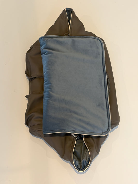 Bolso de viaje para perros Weekender [[ topo oscuro - azul hielo ]]