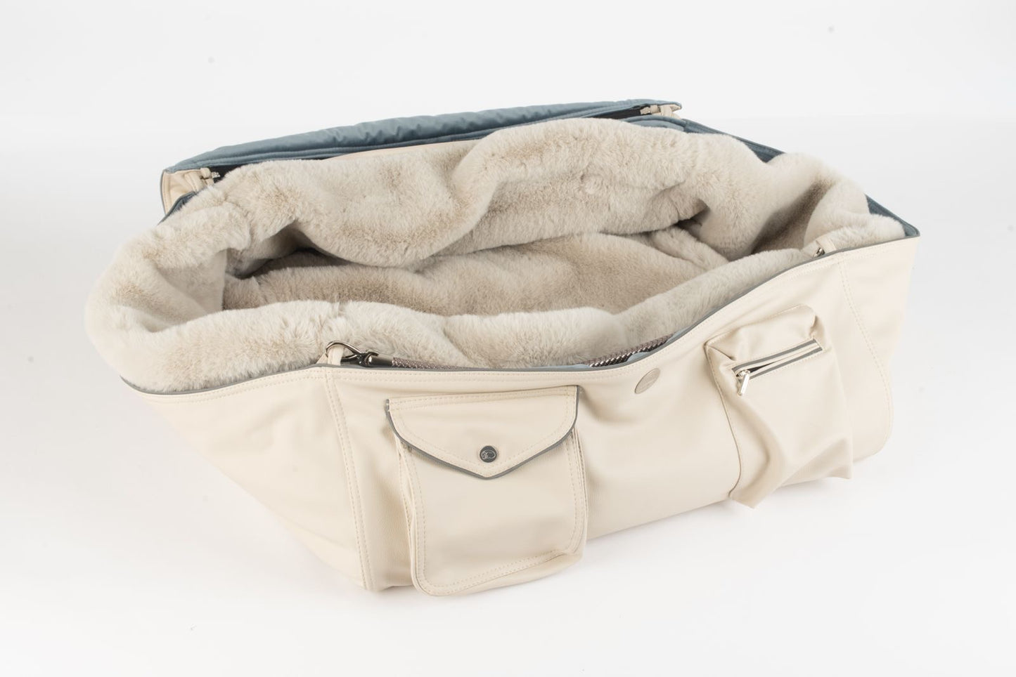 Hundetasche Weekender ice - iceblue, silverstone Inlay
