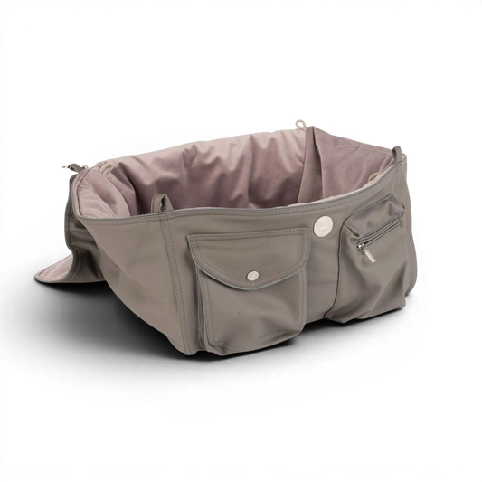 Hundetasche Weekender [[ Dark Taupe - Dusty Rose ]]
