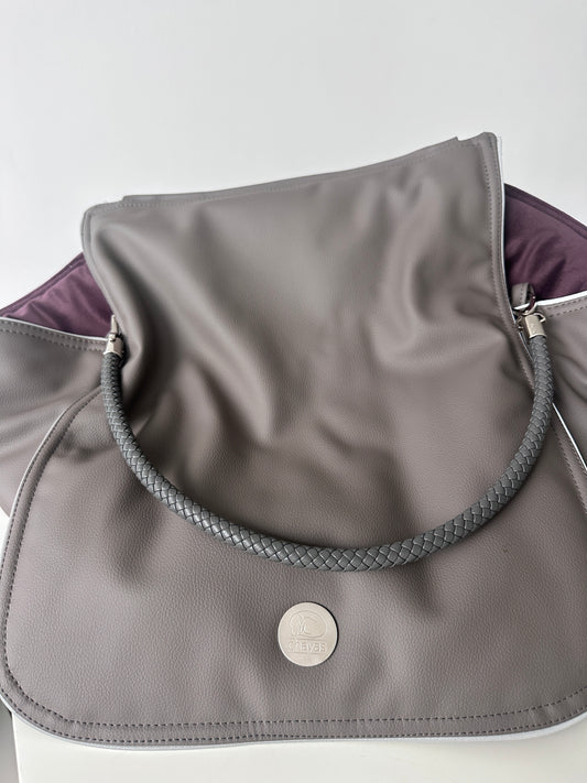 Bolsa de viaje para perros Weekender [[ gris oscuro - mora ]]