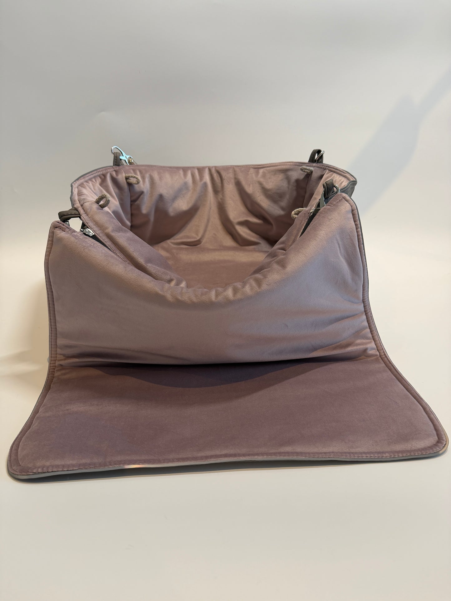Bolso de viaje para perros Weekender [[ Dark Taupe - Dusty Rose ]]