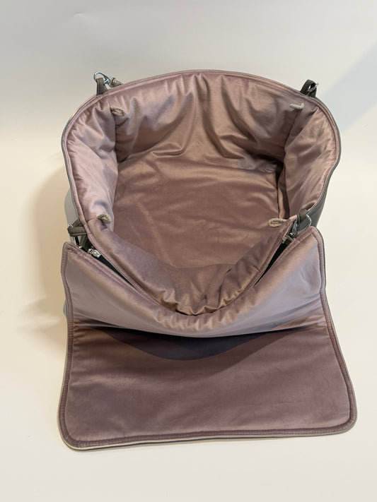Bolso de viaje para perros Weekender [[ Dark Taupe - Dusty Rose ]]