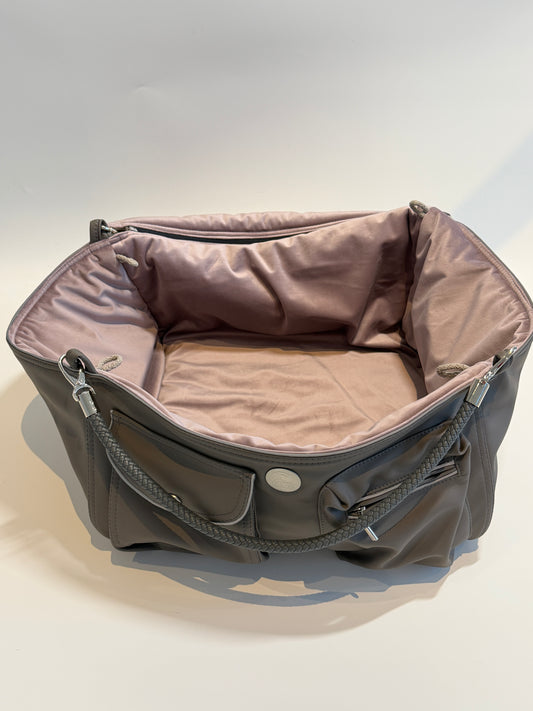 Bolso de viaje para perros Weekender [[ Dark Taupe - Dusty Rose ]]
