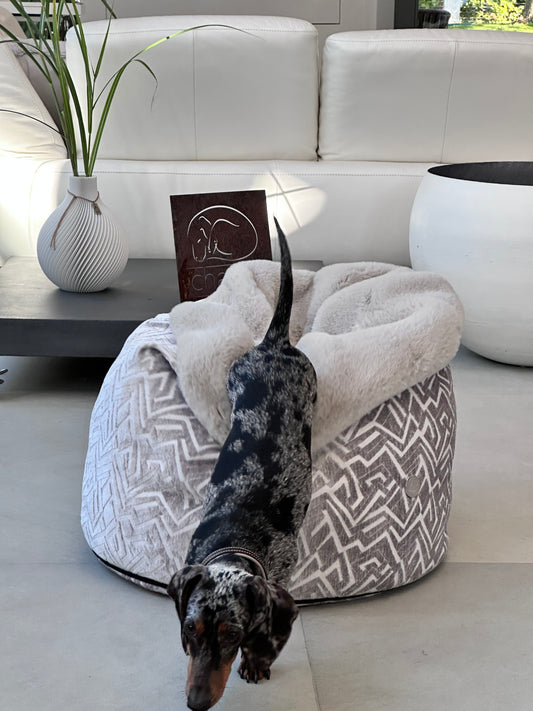 Adorno para cueva de cama para perros Hideaway