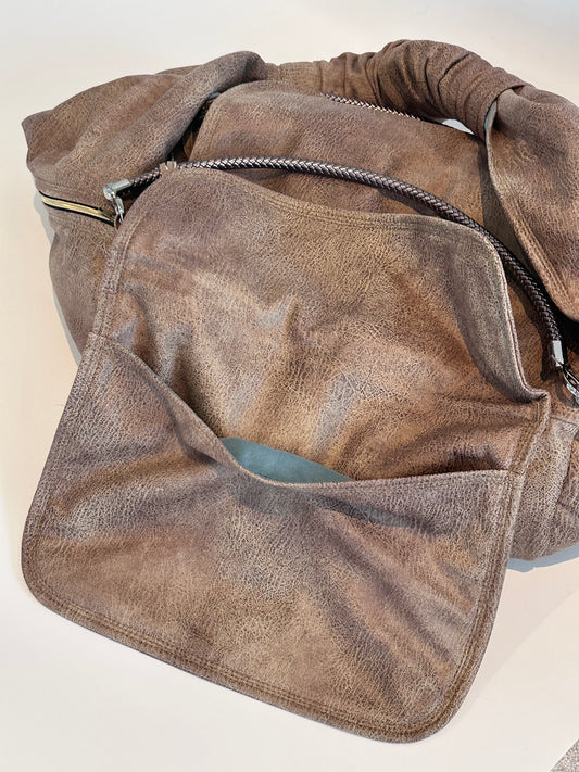 Weekender 4Seasons — Taupe with crossbody strap, size M