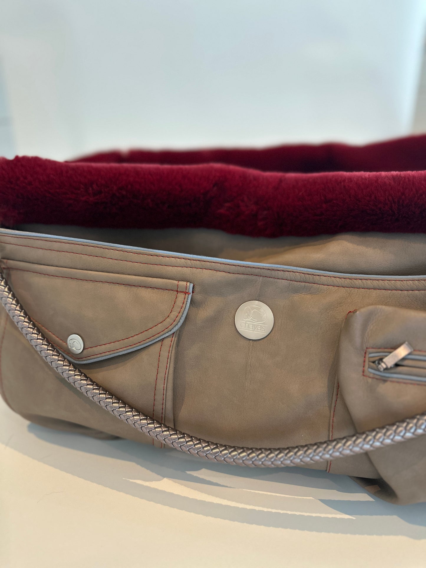 Bolsa de transporte para perros Weekender 4Seasons [[ Color: sandy red, Tamaño: M ]]