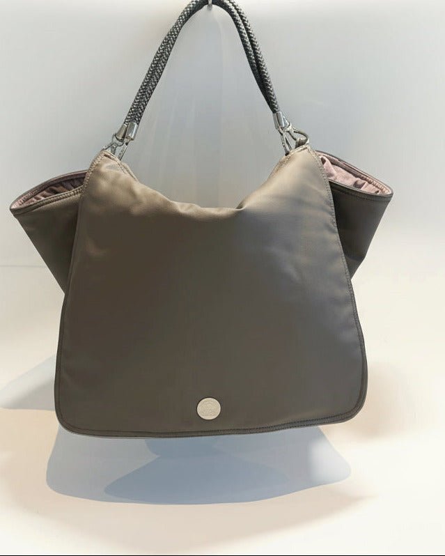 Bolso de viaje para perros Weekender [[ Dark Taupe - Dusty Rose ]]